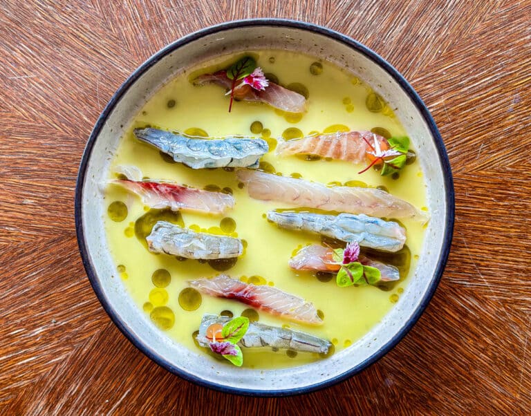 Dorade royale gambas saumurées